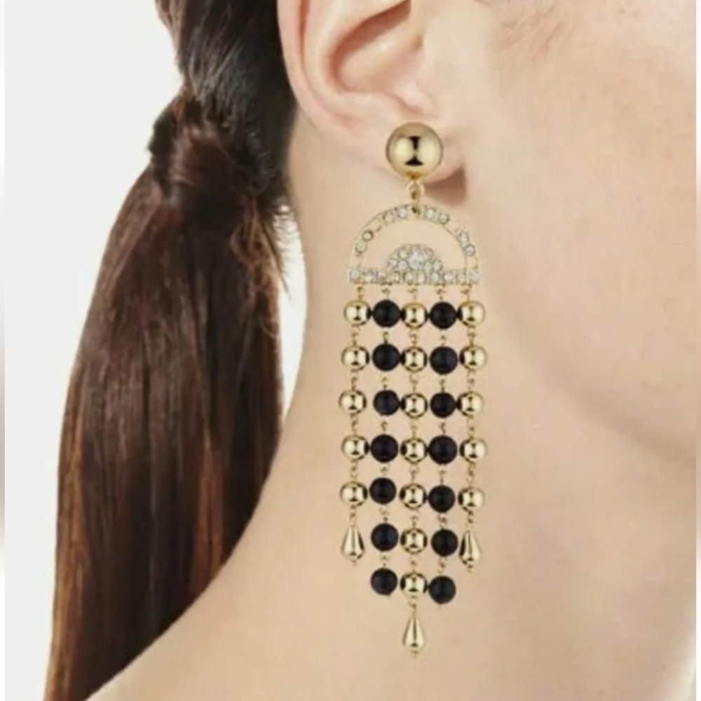 Lulu Frost Tela‎ Statement Earrings NWT